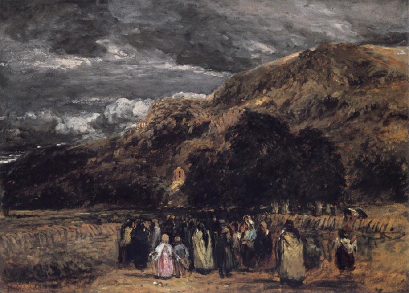 David Cox A Welsh Funeral China oil painting art